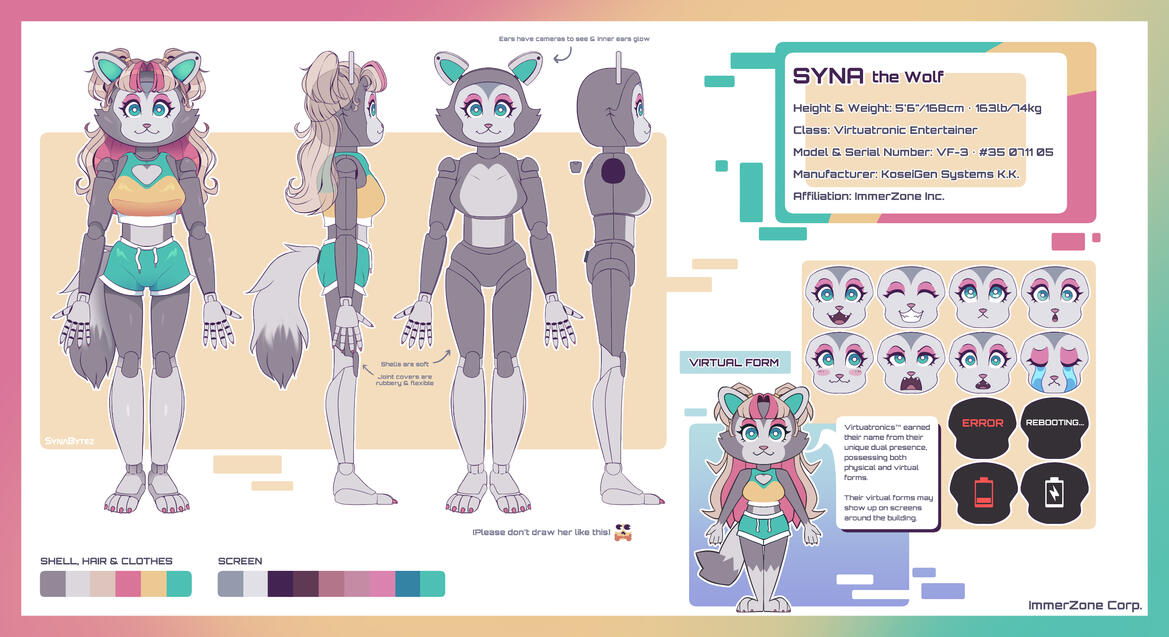 Reference Sheet | Artist: SynaBytez