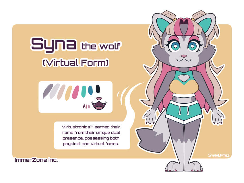 Temporary Virtual Form Reference Sheet | Artist: SynaBytez